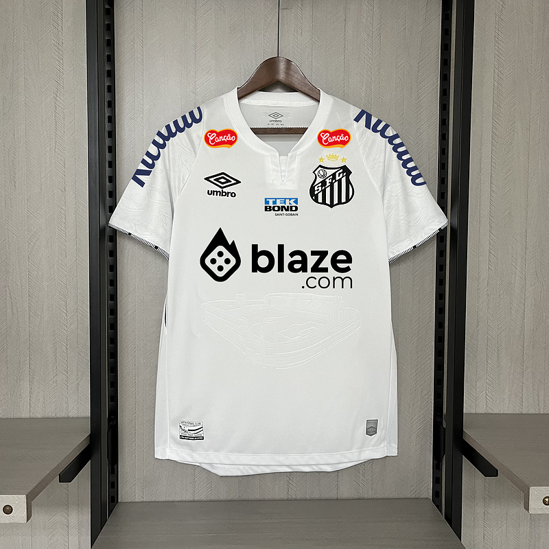 Jersey 24∕25 Santos home all sponsors