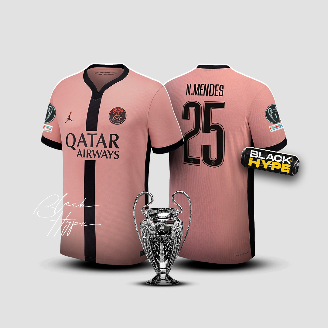 Jersey Nuno Mendes PSG 24/25 Third - Champions League