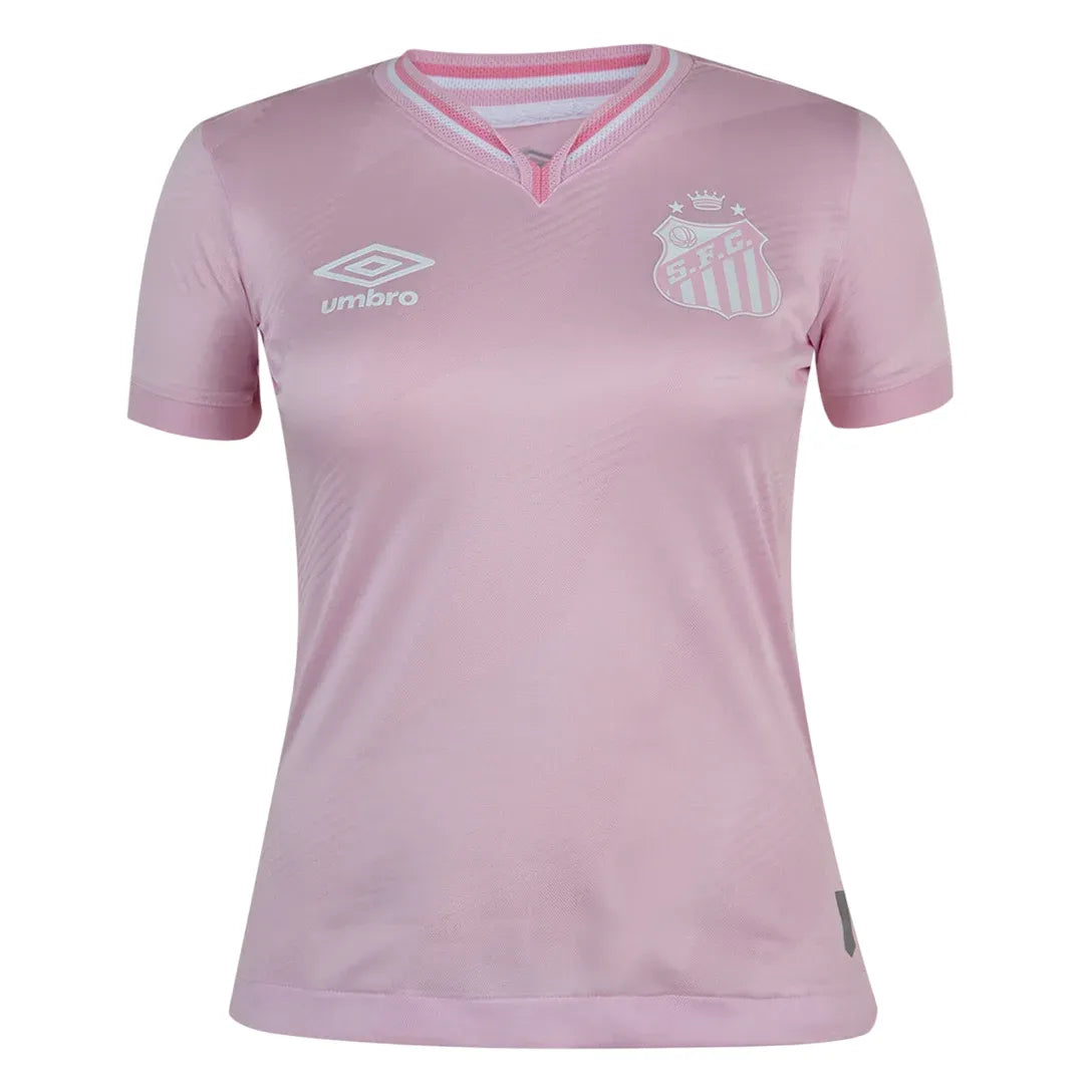 Jersey Santos Feminina Outubro Rosa 24/25 - Rosa